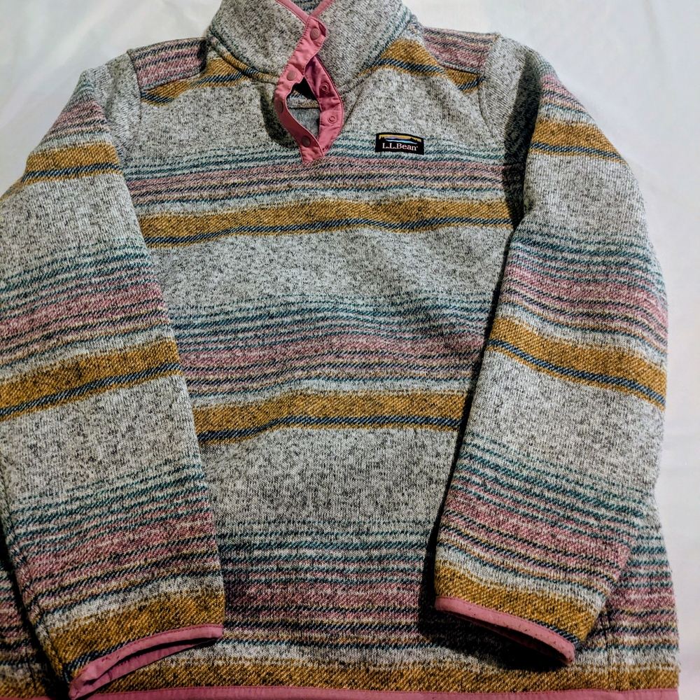 L.L.Bean Striped Pullover Sweater